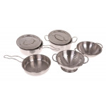 Sada kovových hrncov + príslušenstvo 13 kusov